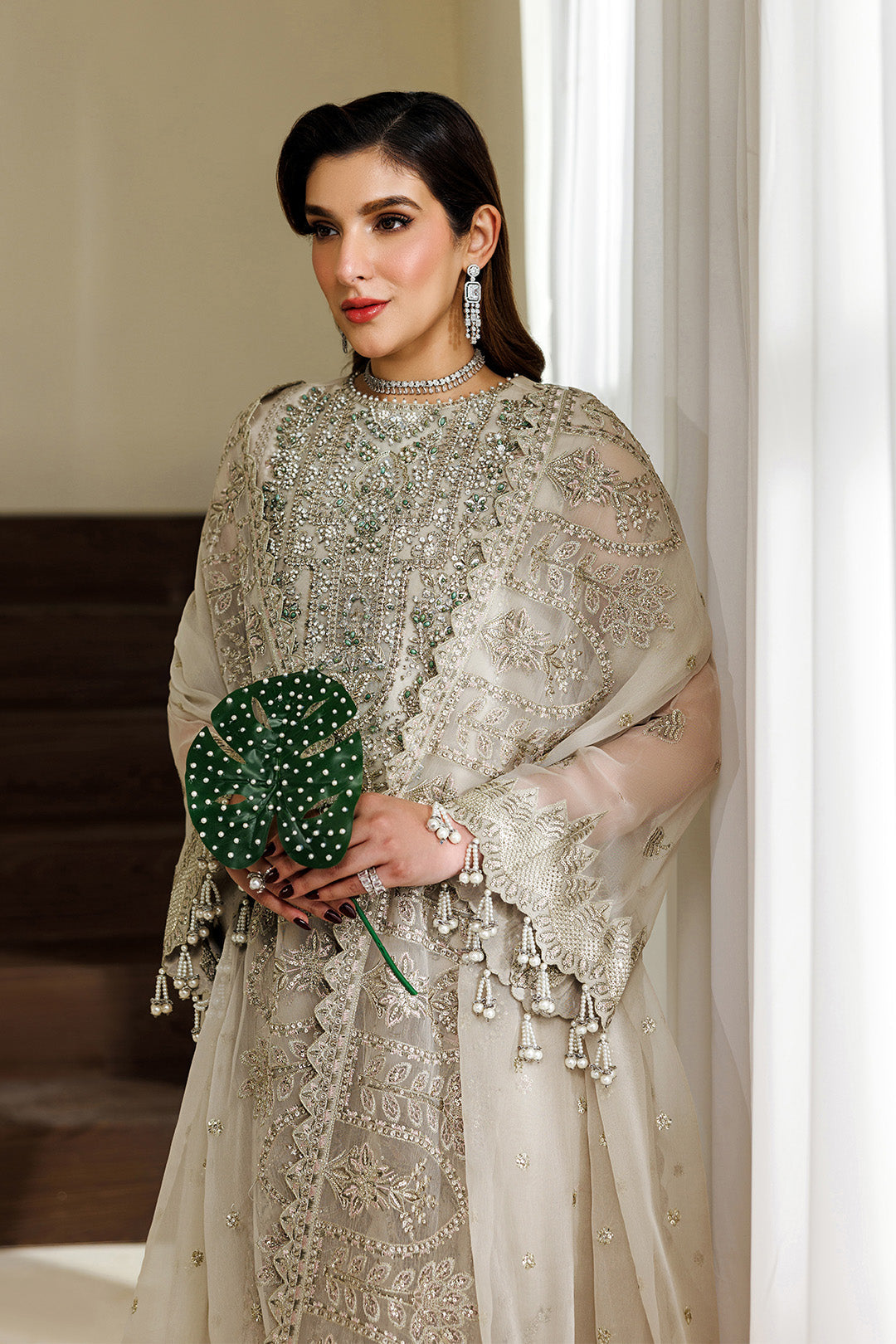 Alizeh Aymal Embroidered Chiffon AF-BHM-4074-Navya