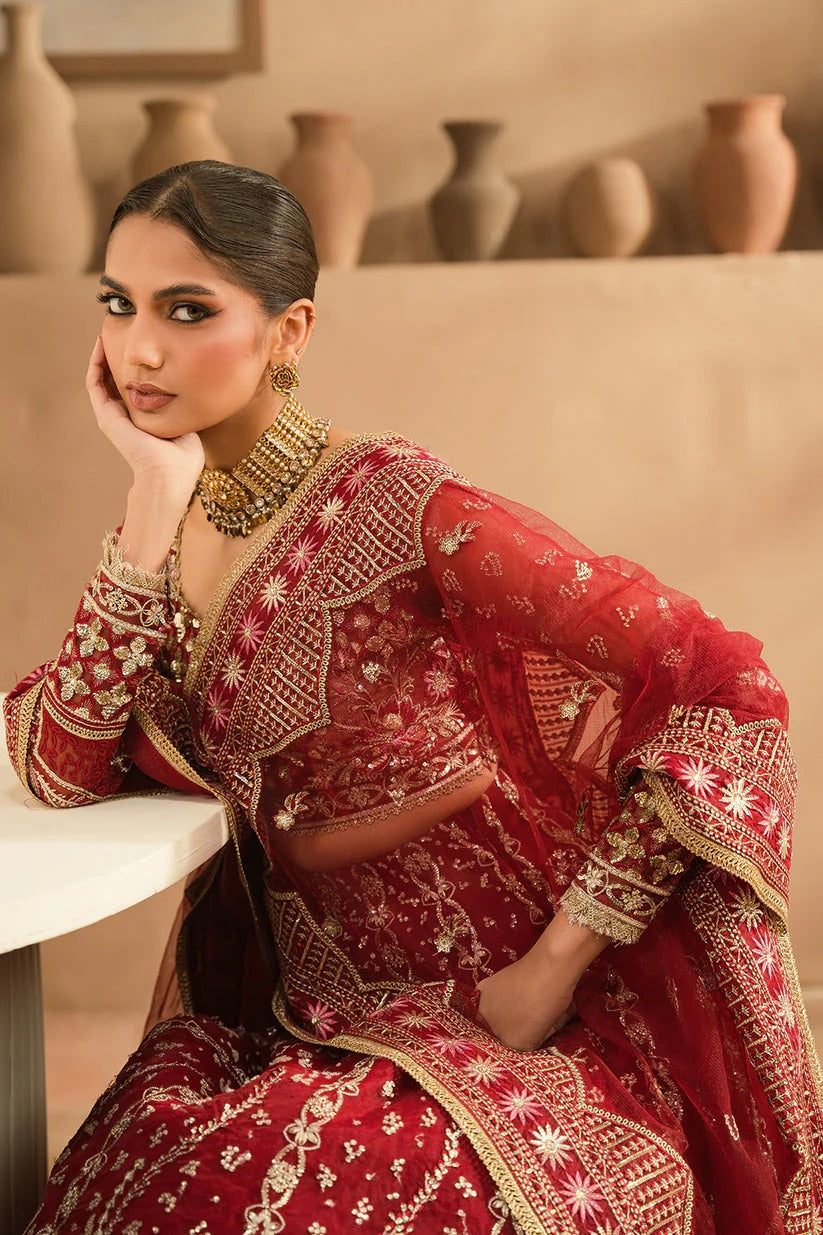 Ayzel Panache Embroidered Organza Unstitched 3Pc Suit ALF-24-V2-04 FEYA