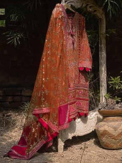 Afrozeh Hayyat Wedding Formals Embroidered 3Pc Suit D-09 Dar-e-Jaan