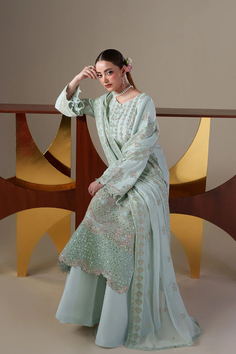 Nouvelle Luxury Chiffon collection 26' By Emaan Adeel( ORLA)