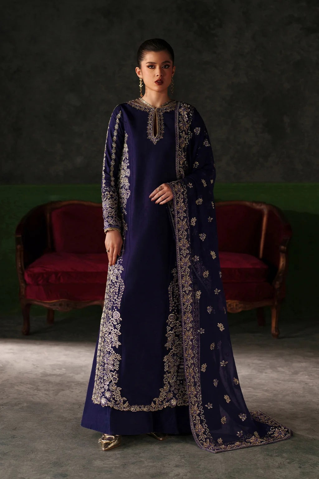 Verve Silk Edit By Emaan Adeel ( AZURE SAPPHIRE)