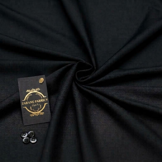 GENTS UNSTITCHED WASH AND WEAR BLACK DRESS D-01