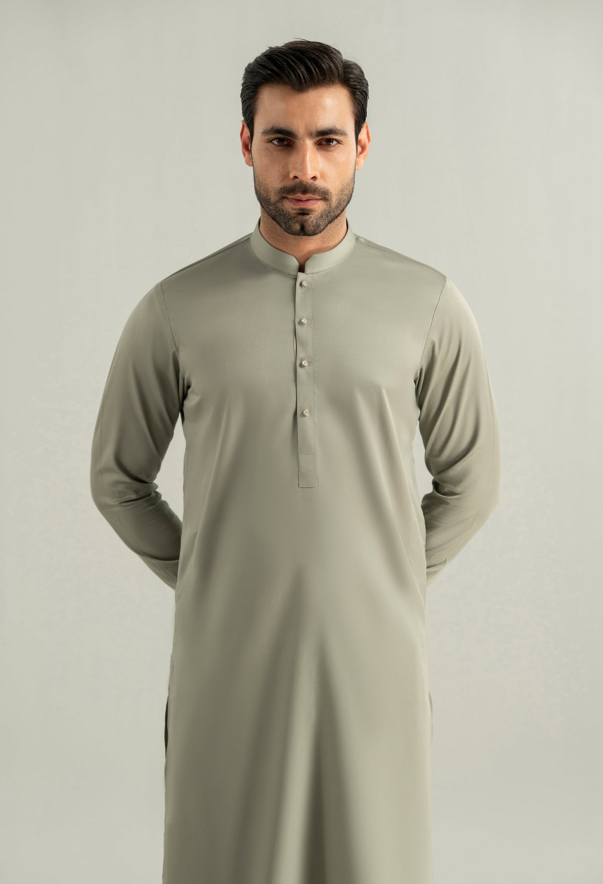 Pistachio Green Cotton Kameez Shalwar