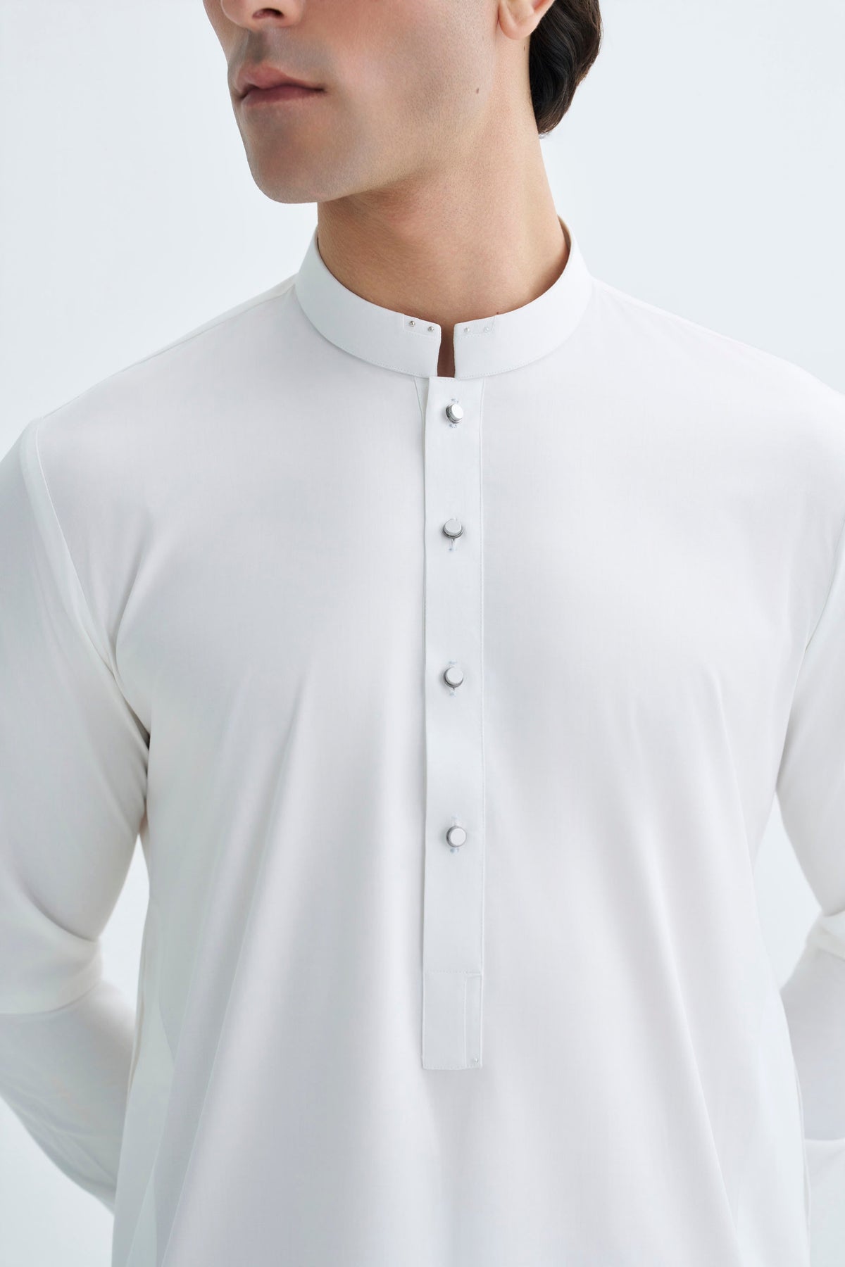 Off White Detailing Kameez Shalwar