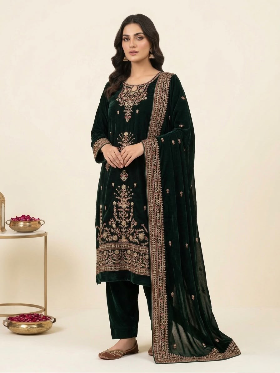 Velvet dress D-01