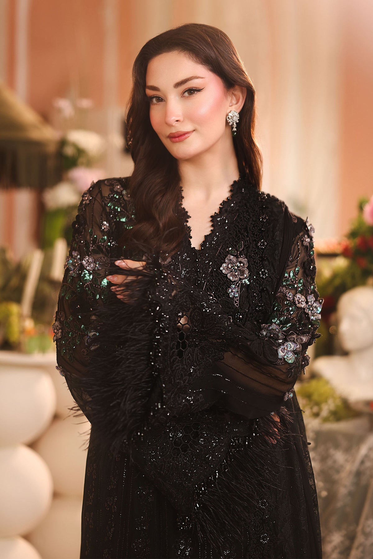 3 Piece Embroidered Chiffon Suit by Maria.B