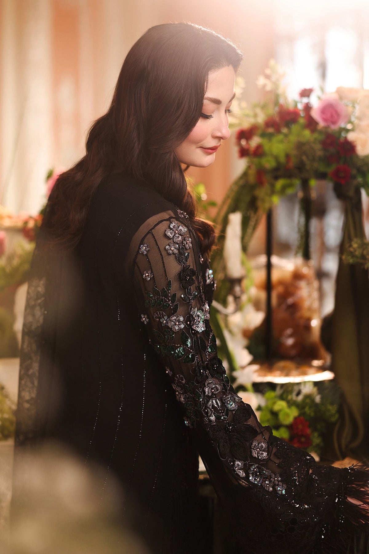 3 Piece Embroidered Chiffon Suit by Maria.B