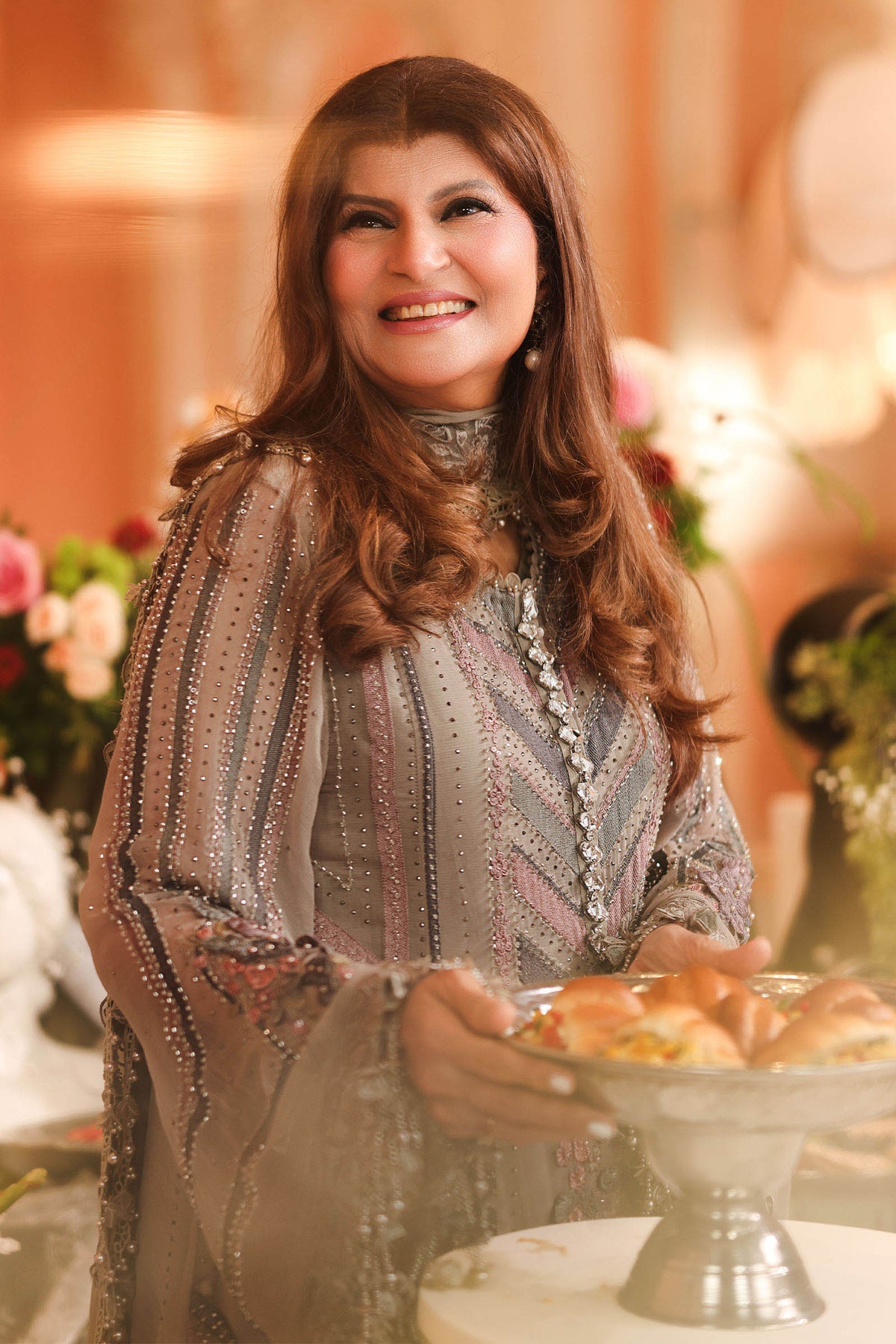 3 Piece Embroidered Chiffon Suit by Maria.B