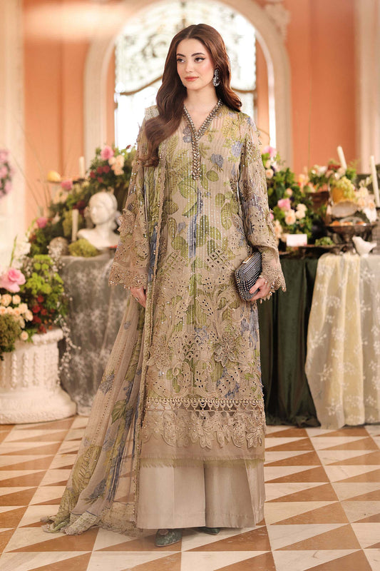 3 Piece Embroidered Chiffon Suit by Maria.B