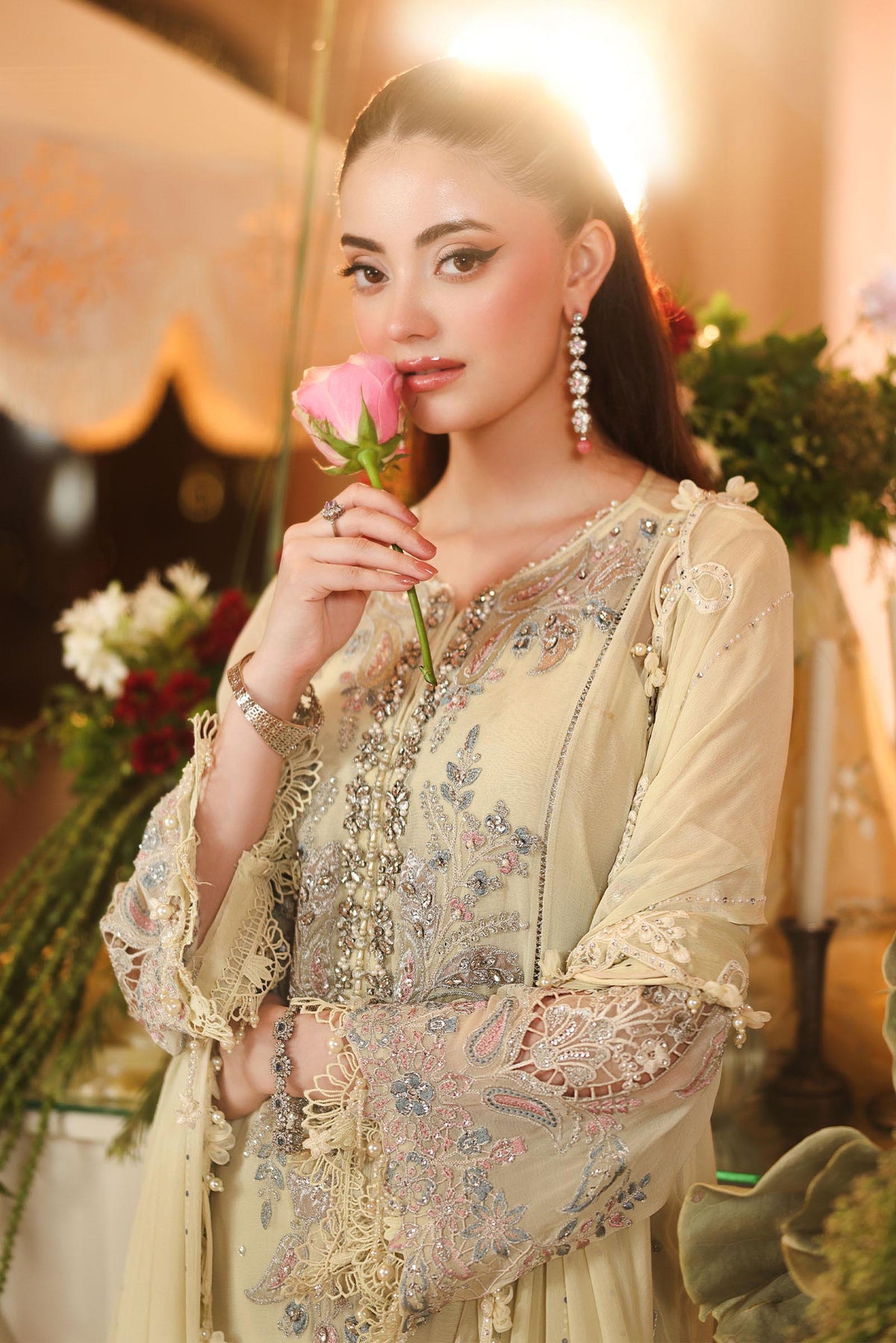 3 Piece Embroidered Chiffon Suit by Maria.B