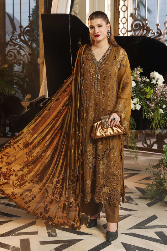 3 Piece Embroidered Chiffon Suit by Maria.B