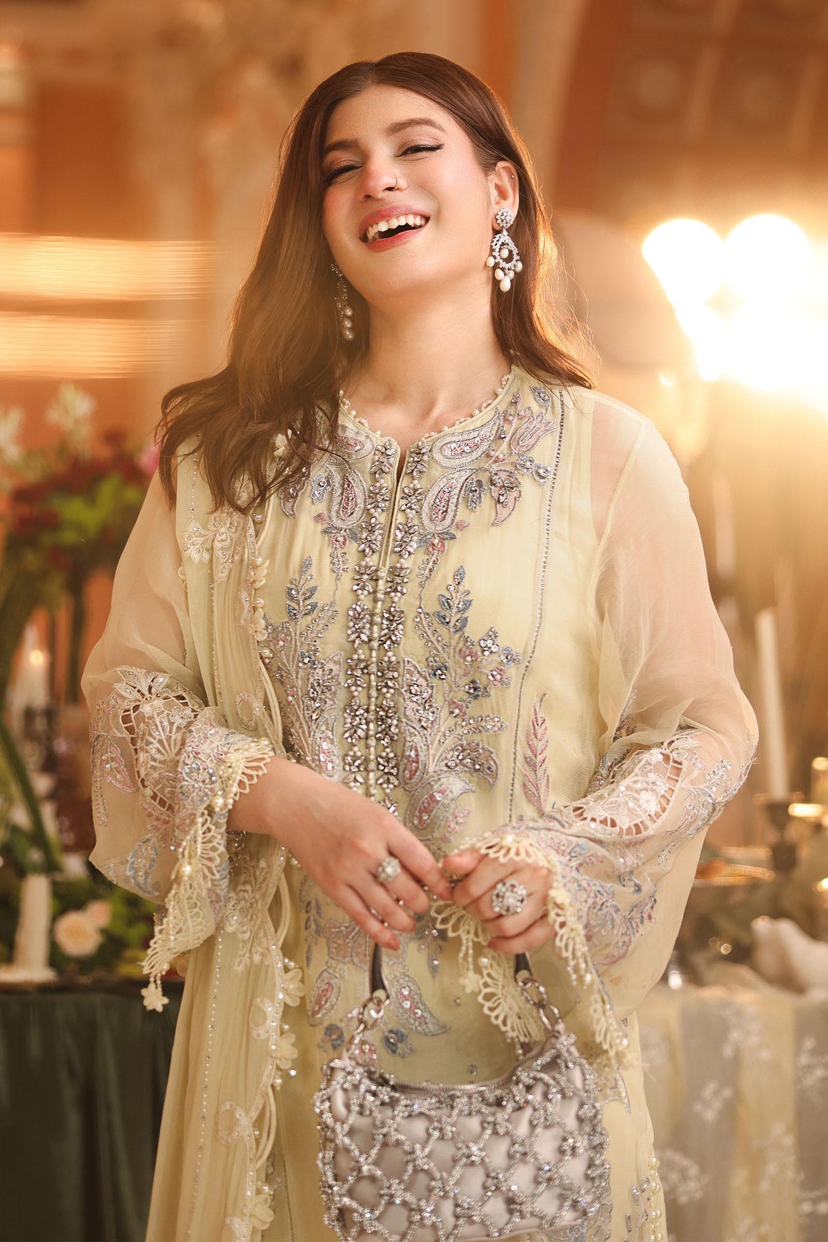 3 Piece Embroidered Chiffon Suit by Maria.B
