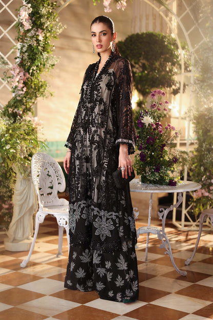 3 Piece Unstitched Embroidered Chiffon Suit