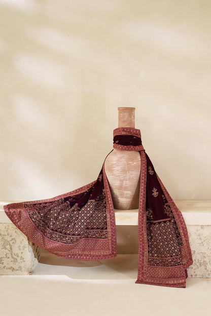Velvet Shwal By Zarif ( VS-02 )