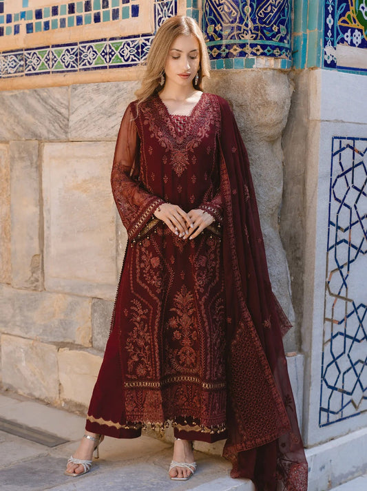 AL Kousar Festive Chiffon Collection 2026 by AHMAD EMBROIDERY (DD-03)